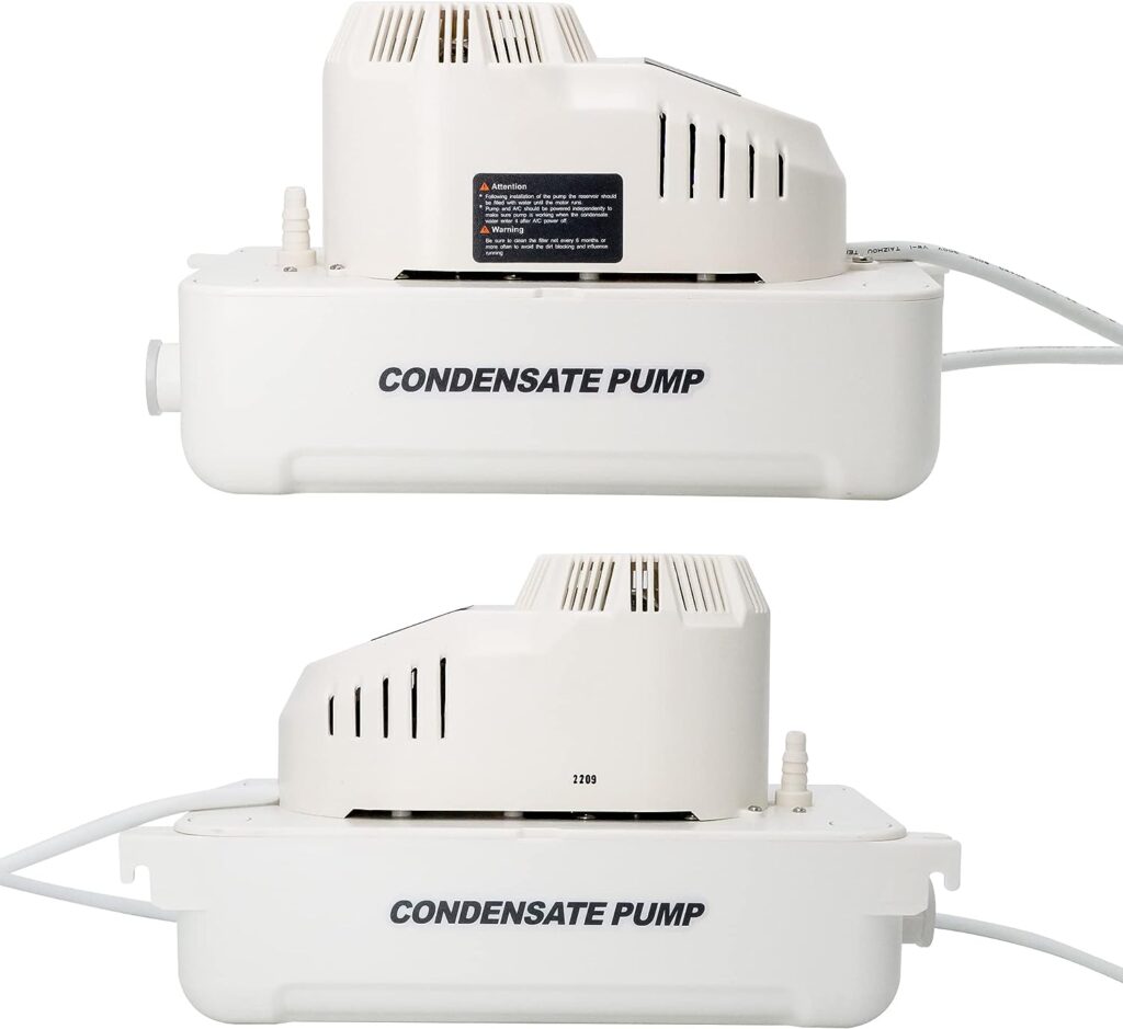 Automatic Tank Condensate Pump PC-125A/125L With Safety Switch and 20â Tubing for HVAC, Dehumidifier, Furnace, Air Conditioner