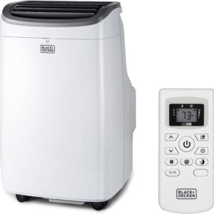 blackdecker 8000 btu portable air conditioner up to 350 sq with remote control white 1