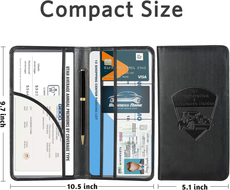CoBak Car Registration and Insurance Holder Review