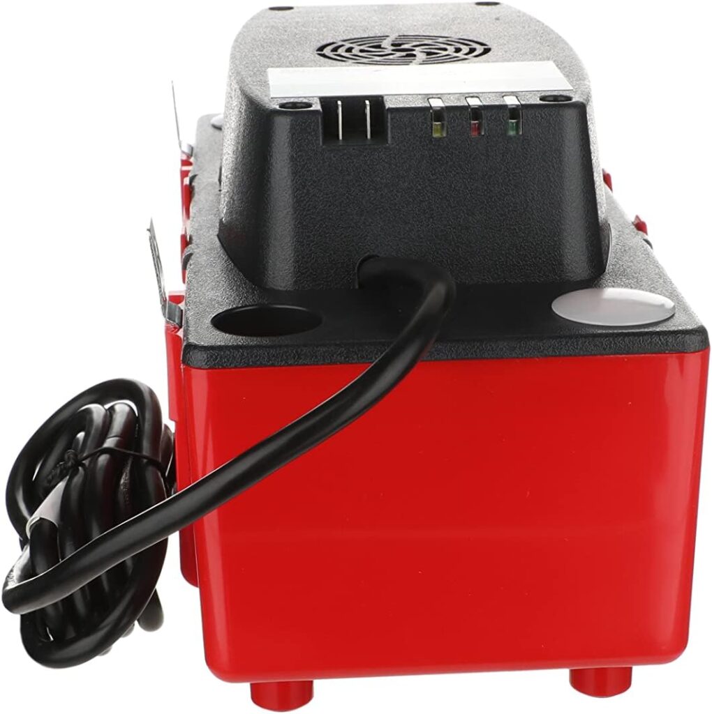 DIVERSITECH CP-22 Series Condensate Removal Pump, 12X6X6-3/4, 120 Volts, Red/Black