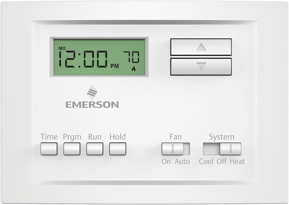 emerson p150 single stage 5 2 day programmable thermostat review