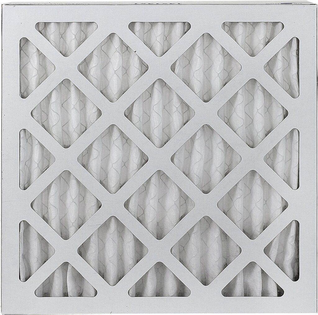 Filterbuy 24x24x1 Air Filter MERV 8 Dust Defense (4-Pack), Pleated HVAC AC Furnace Air Filters Replacement (Actual Size: 23.38 x 23.38 x 0.75 Inches)