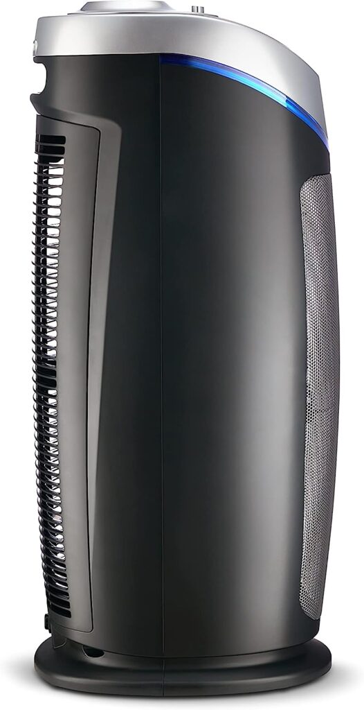 Germ Guardian Air Purifier with HEPA 13 Filter, Removes 99.97% of Pollutants, Covers Large Room up to 743 Sq. Foot Room in 1 Hr, UV-C Light Helps Reduce Germs, Zero Ozone Verified, 22, Gray, AC4825E
