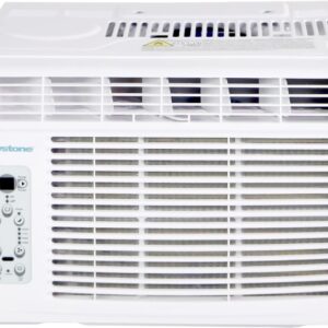 keystone 5000 btu window mounted air conditioner dehumidifier with smart remote control quiet window ac unit for apartme