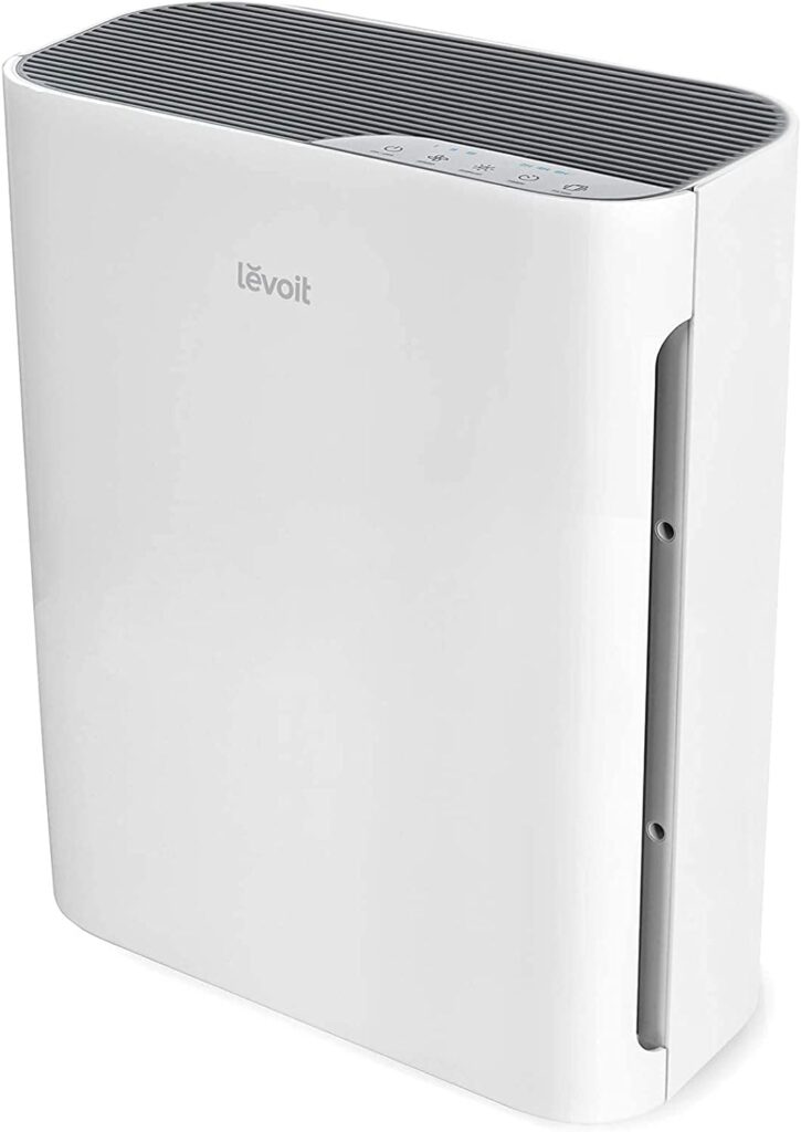 LEVOIT Air Purifiers for Home Large Room, HEPA Filter Cleaner with Washable Filter for Allergies, Smoke, Dust, Pollen, Quiet Odor Eliminators for Bedroom, Pet Hair Remover, Vital 100, White