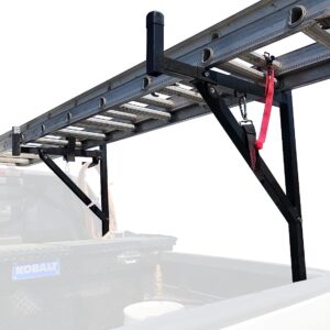 maxxhaul 70233 heavy duty ladder rack black 1