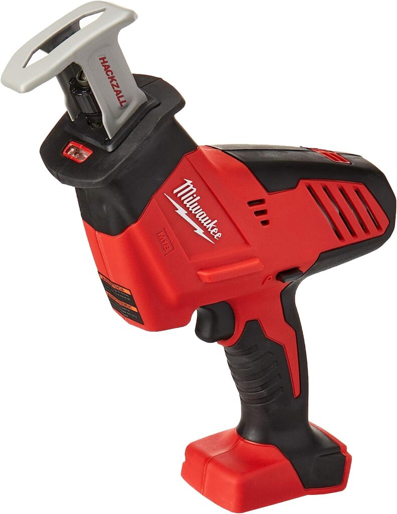 Milwaukee 2625-20 M18 18-Volt Lithium-Ion Cordless Hackzall Reciprocating Saw, Bare Tool
