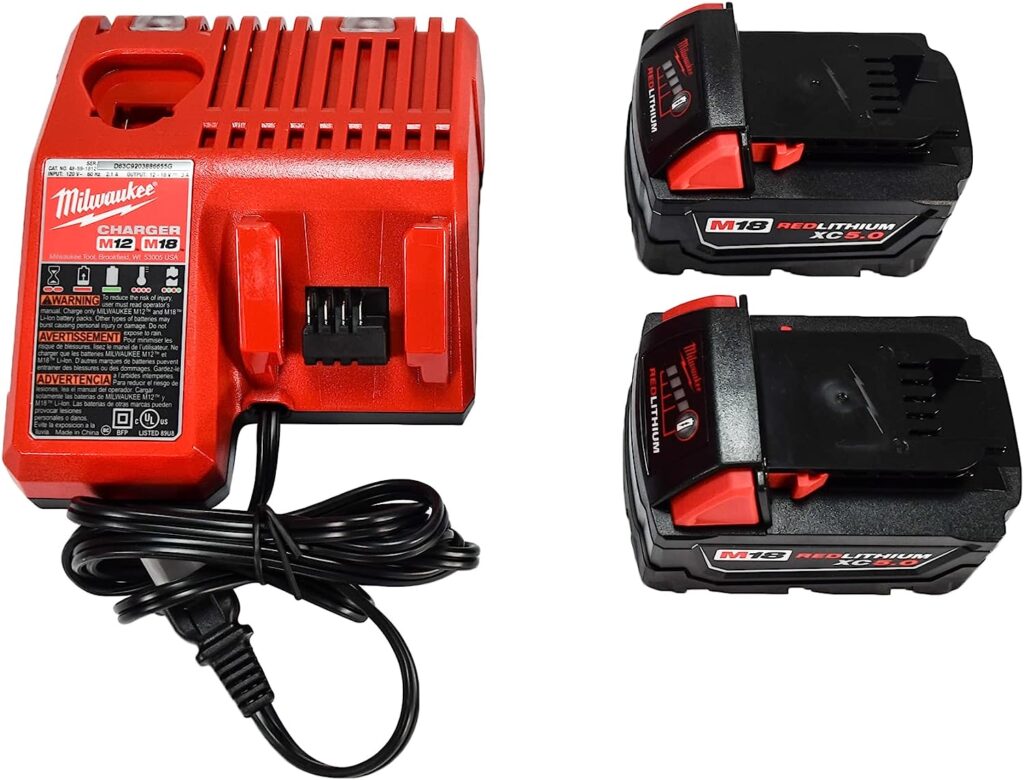 Milwaukee M18 18V Fuel 3/8 Mid-Torque Impact Wrench Kit Cordless Lithium-Ion Brushless 2960-22 with (2) 5Ah XC Batteries, Charger  Carrying Tool Case