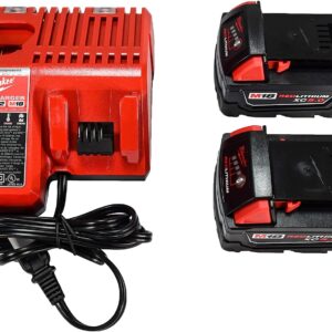 milwaukee m18 18v fuel 38 mid torque impact wrench kit cordless lithium ion brushless 2960 22 with 2 5ah xc batteries ch 1