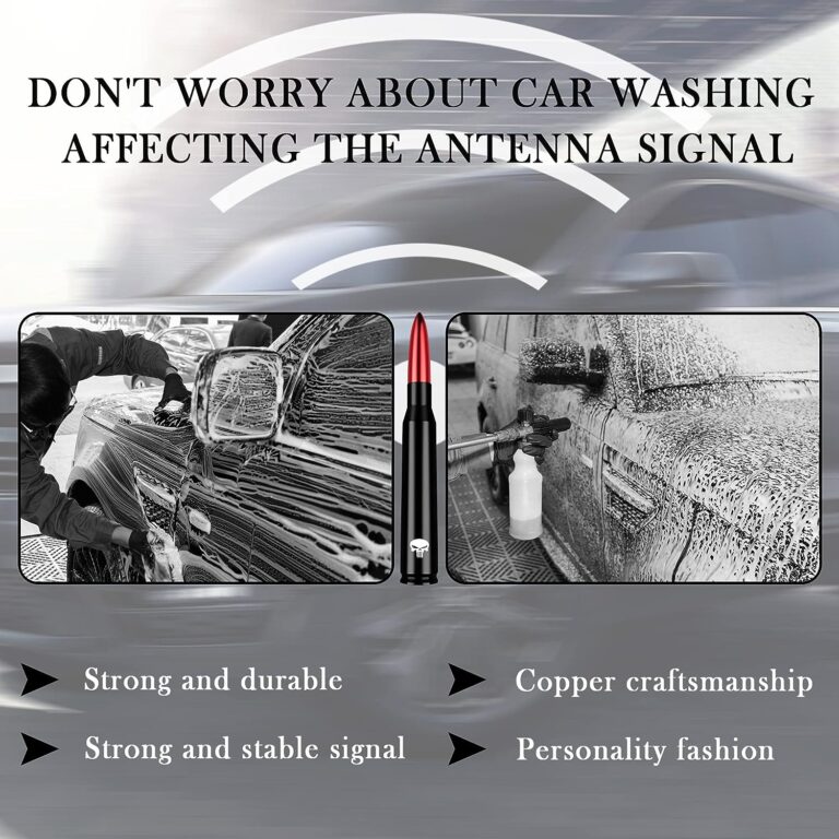 NHHC Aluminum Alloy Skull Car Bullet Antenna Review