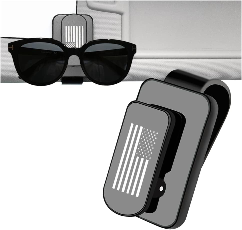 sunglasses holders for car sun visor us flag car accessories review