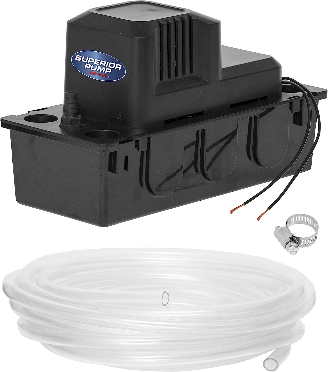 superior pump 97154 65 gph 150 hp automatic condensate pump with safety switch and 20 ft tubing for hvac dehumidifier fu