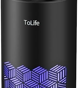 tolife air purifiers for bedroom hepa air cleaner for room filters 9997 smoke pollen dander dust portable air purifier w 1