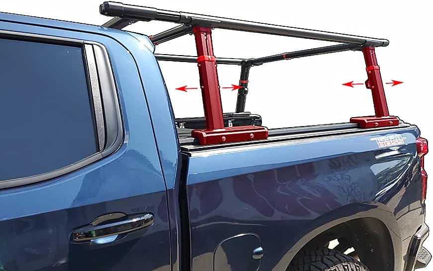 VANGUARD VGBR-2286BK Black Powdercoat Craftsmen Over-The-Cab Truck Bed Ladder Rack | Compatible with All Modern Trucks