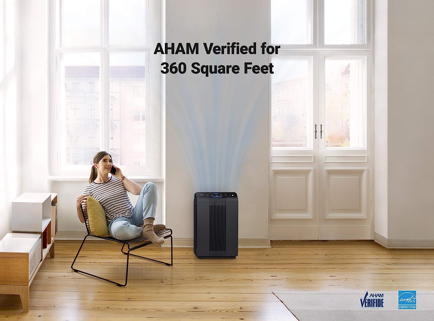 winix 5500 2 air purifier with true hepa plasmawave and odor reducing washable aoc carbon filter medium charcoal gray 3
