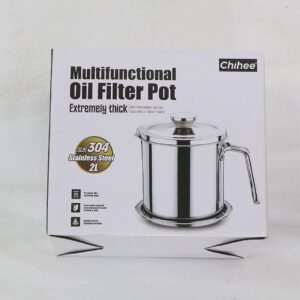 chihee oil strainer pot grease can 2l review