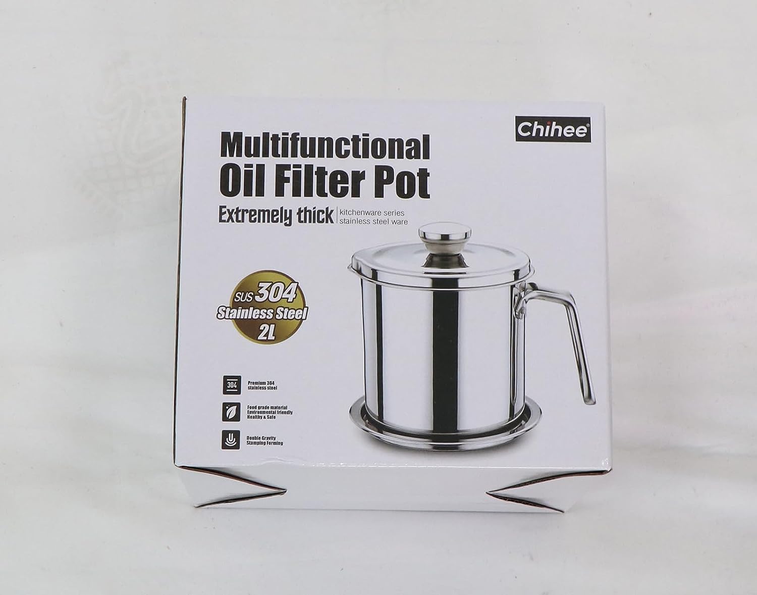 chihee oil strainer pot grease can 2l review
