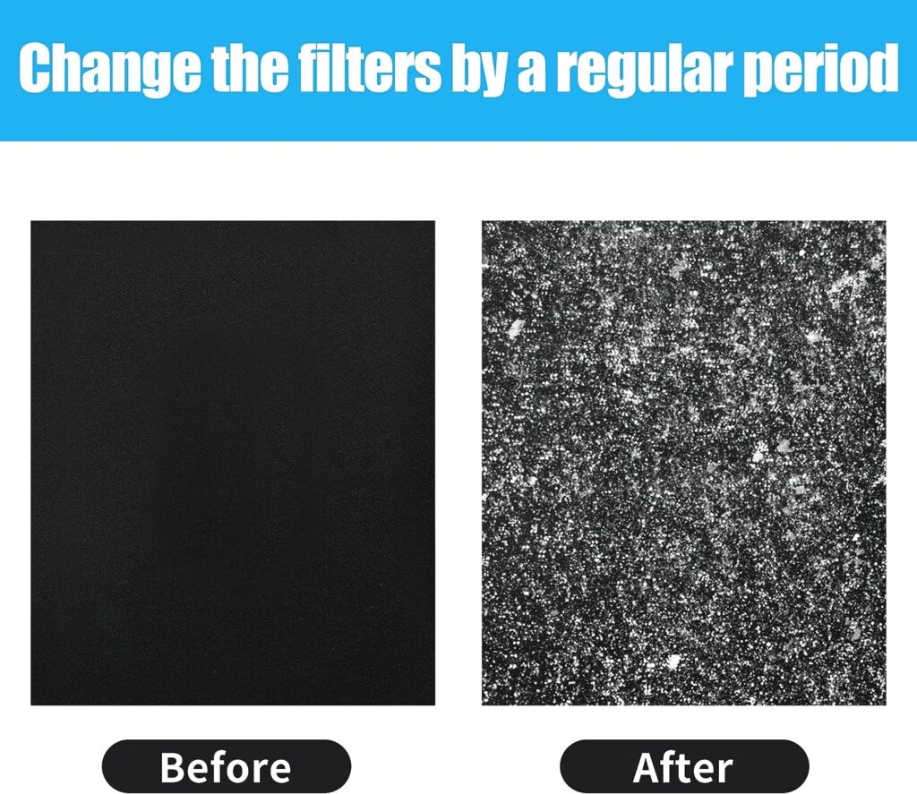 Cut to Fit Activated Carbon Charcoal Material Air Filter Sheet Replacement (2 Pack) for Air Purifiers Conditioners Vents 16 X 48 X 0.2