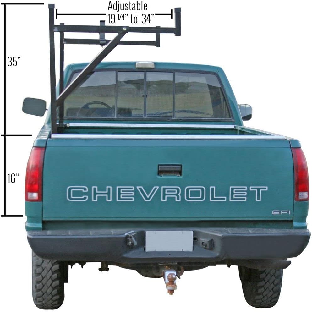 Elevate Outdoor TLR Pickup Truck Ladder Rack with Removable Support Arms - 250 lb Cap