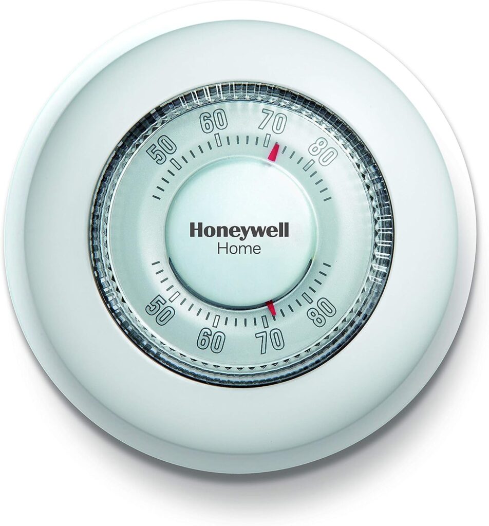 Honeywell Home CT87K1004 The Round Heat Only Manual Thermostat