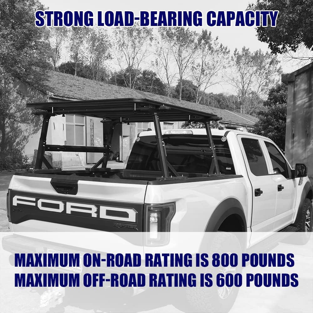 Mountainpeak Extendable Pickup Truck Bed Ladder Rack Aluminum Truck Rack