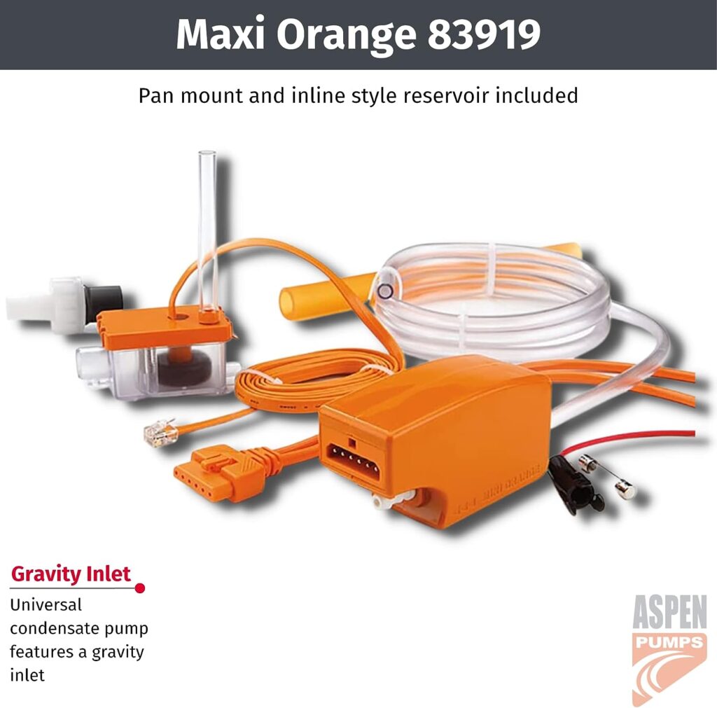 Rectorseal 83919 Aspen Maxi Orange Univ Condensate Pump 11x7x2