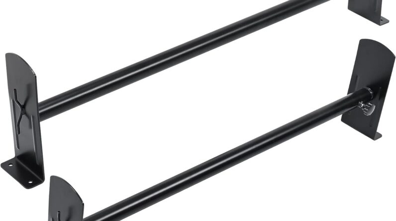 Low Profile Ladder Racks TMS 800Ibs Capacity Extendable Universal Steel Pickup Truck Low Profile ...