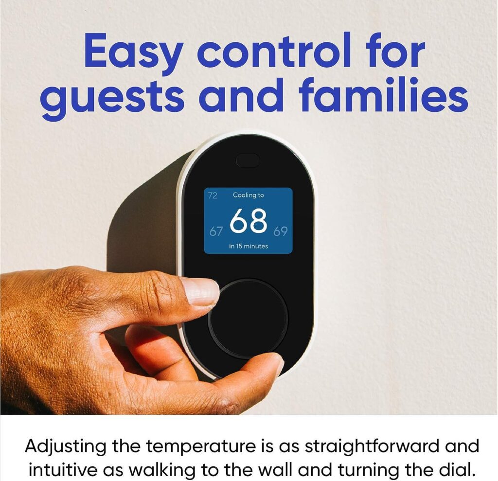 Wyze Programmable Smart WiFi Thermostat for Home with App Control, Energy Saving, Easy Installation, Works with Alexa and Google Assistant, Black