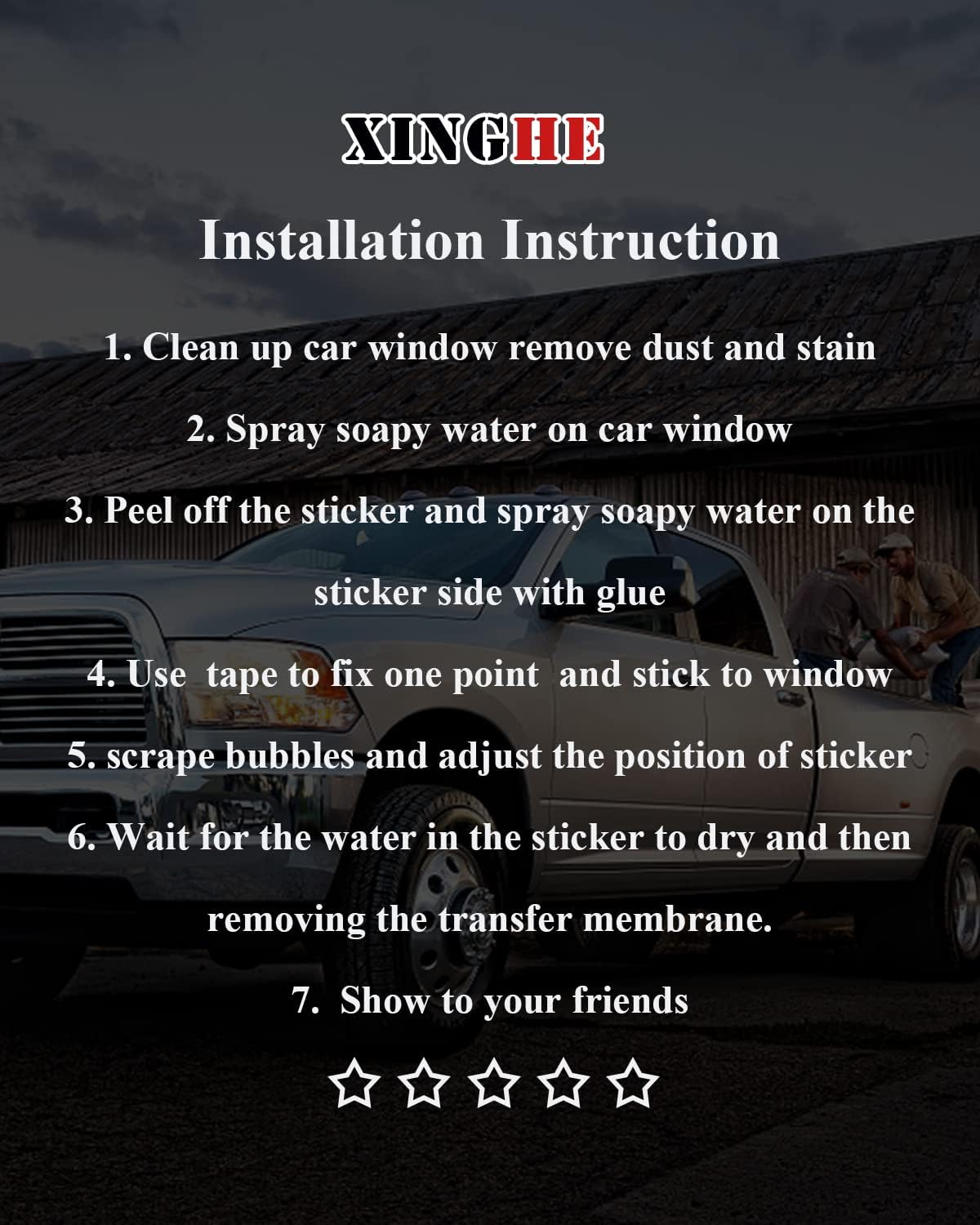 xinghe truck decal review