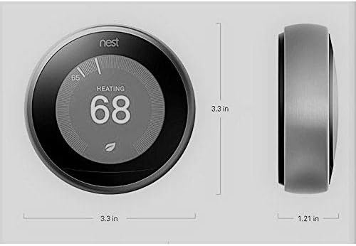 Nest Learning Thermostat (3rd Generation) with Nest Temperature Sensor (T5000SF) (White)