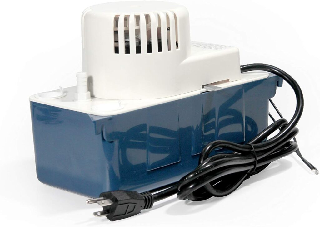 Condensate Removal Pump RTP20WS115V,Automatic Snap-action Switches, 1/2 Gallon Rustproof, High Impact ABS tank