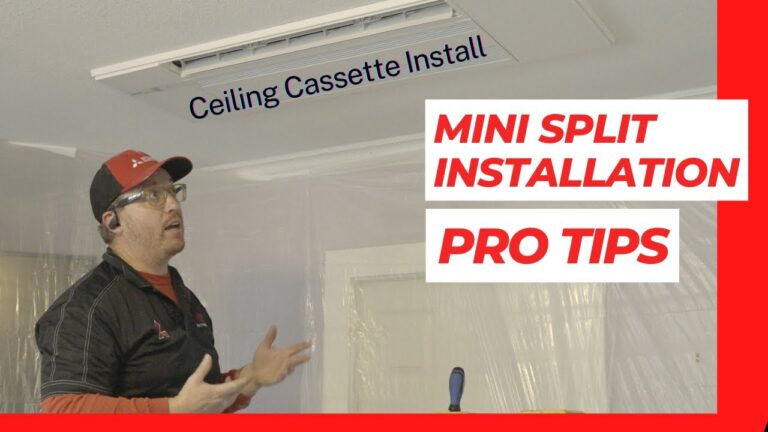 ductless mini split ceiling cassette