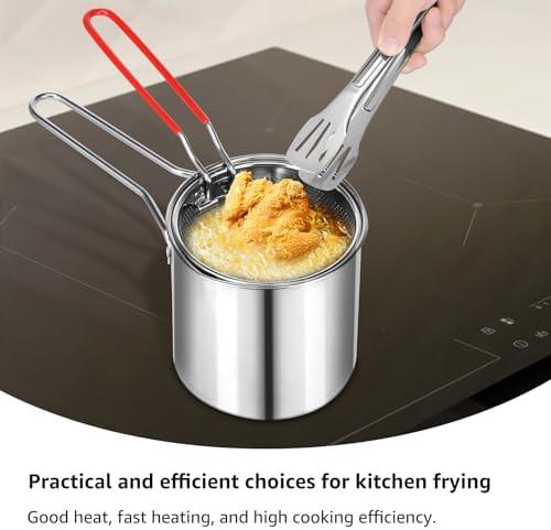 Fry, Save, and Savor with Our 304 Stainless Steel‌ Fryer Pot!