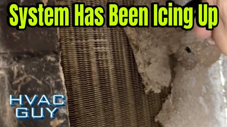 It Was So Iced Up I Had to Turn It Off And Come Back! #hvacguy #hvaclife #hvactrainingvideos