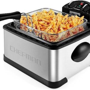 Fry Like Pros at Home with Chefman 4.5L Jumbo Deep Fryer!