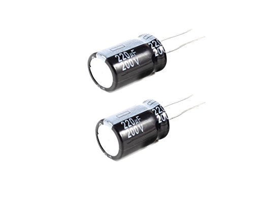 220uF 200V 18X36 +/-20% -40 to +105°C 5 PCS Aluminum Electrolytic Capacitor,220 MFD,220uF 200V Capacitor,220uF Capacitor,200V Capacitor,220uF Capacitor 200V,200V 220uF Capacitor