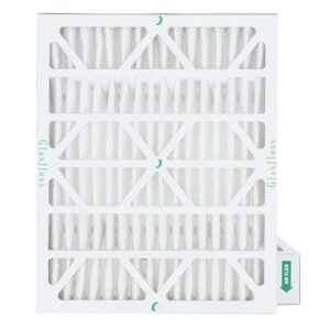 Glasfloss 20x25x4 MERV 10 Pleated 4 inches AC Furnace Air Filters by Glasfloss. Quantity 2. Actual Size: 19-1/2 x 24-1/2 x 3-3/4