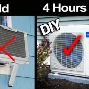 Install Your Own DIY Air Conditioning: MR COOL Mini Split in 4 Hours!