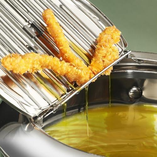 Transform ​Frying with Our 3.4L Stainless Deep Fryer!