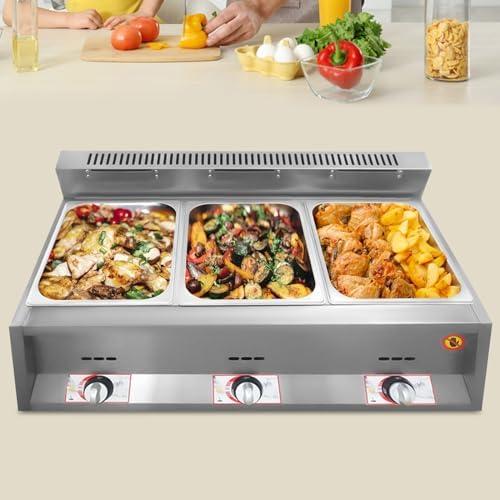 Triple⁢ the Fry, Triple the Fun: Our 3-Pan ⁢Commercial Fryer