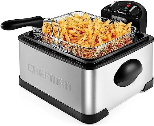 Fry Like Pros ⁤at Home with Chefman 4.5L Jumbo Deep Fryer!