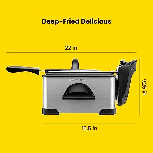 Fry‍ Like Pros at Home⁣ with Chefman 4.5L Jumbo Deep Fryer!