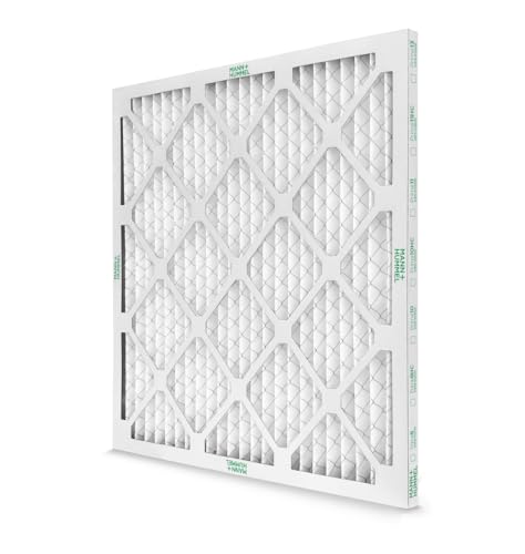 Mann+Hummel 16x20x1 MERV 13 Pleated HVAC AC Furnace Air Filters. Case of 12. (Exact Size: 15.5 x 19.5 x 0.75 Inches)