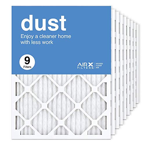 AIRx Filters 18x24x1 Air Filter MERV 8 Pleated HVAC AC Furnace Air Filter, Dust 9-Pack Made in the USA