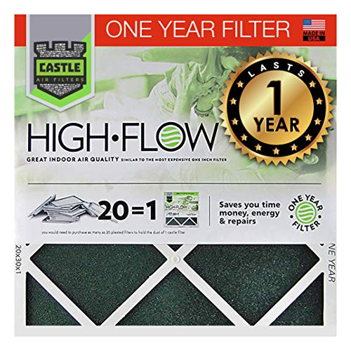 Castle Filters One-Year HVAC Furnace Filter, MERV 8, 16x25x1, 1 Count (Pack of 1)