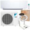 Daikin 24,000 BTU 20 SEER2 OTERRA Series Ductless Mini Split Heat Pump System w/Maxwell 16’ Installation Kit and Wall Mounting Bracket (230V)