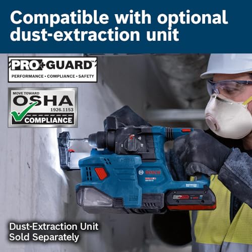 BOSCH 18V Brushless SDS-plus Bulldog Rotary Hammer, 3/4 In., Bare Tool ...