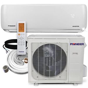 Pioneer Air Conditioner WYS018G-20 Wall Mount Ductless Inverter+ Mini Split Heat Pump, 18000 BTU-208/230V