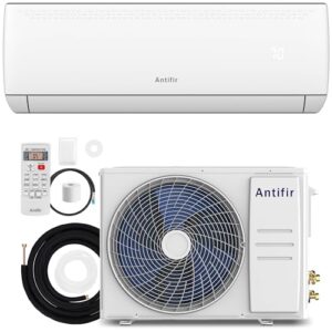 Mini Split Air Conditioner & Heater, 18000 BTU 208/230V,19 SEER2, Mini Splits Heating and Cooling,Wall Mount Ductless Inverter System, with Installation Kit