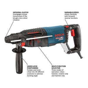 BOSCH 11255VSR Bulldog Xtreme 8 Amp 1 Inch Corded Variable Speed SDS-Plus Concrete/Masonry Rotary Hammer